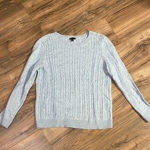 NWOT Talbots Light Blue Cable Knit Sweater